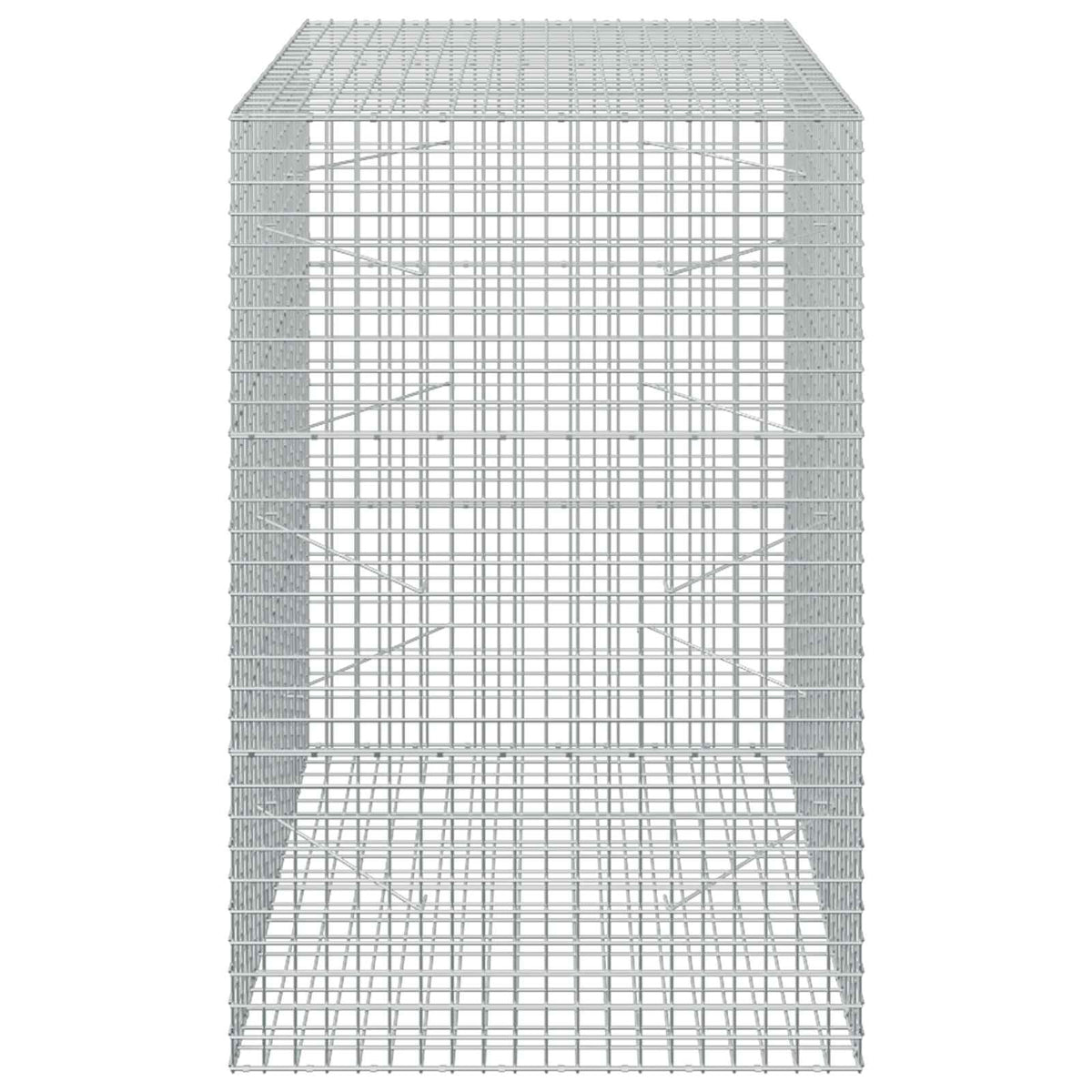 vidaXL Gabion z drutu 5 mm i siatką 5x5 cm 100x100x150 cm