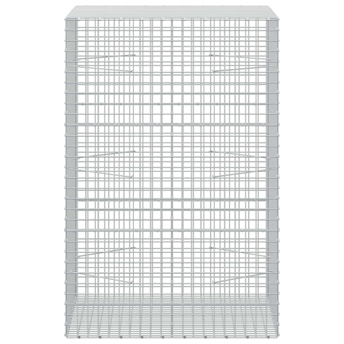 vidaXL Gabion z drutu 5 mm i siatką 5x5 cm 100x100x150 cm