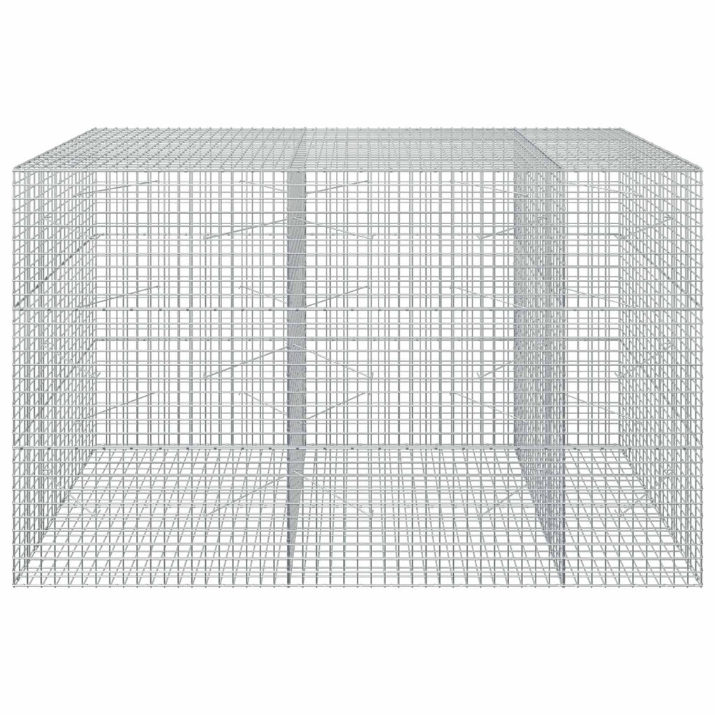 vidaXL Gabion z drutu 5 mm i siatką 5x5 cm 250x100x150 cm