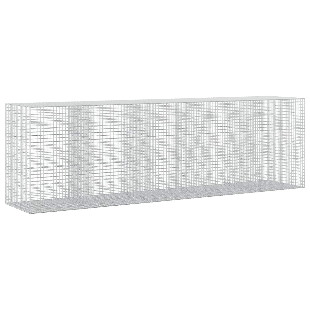 vidaXL Gabion z drutu 5 mm i siatką 5x5 cm 500x100x150 cm