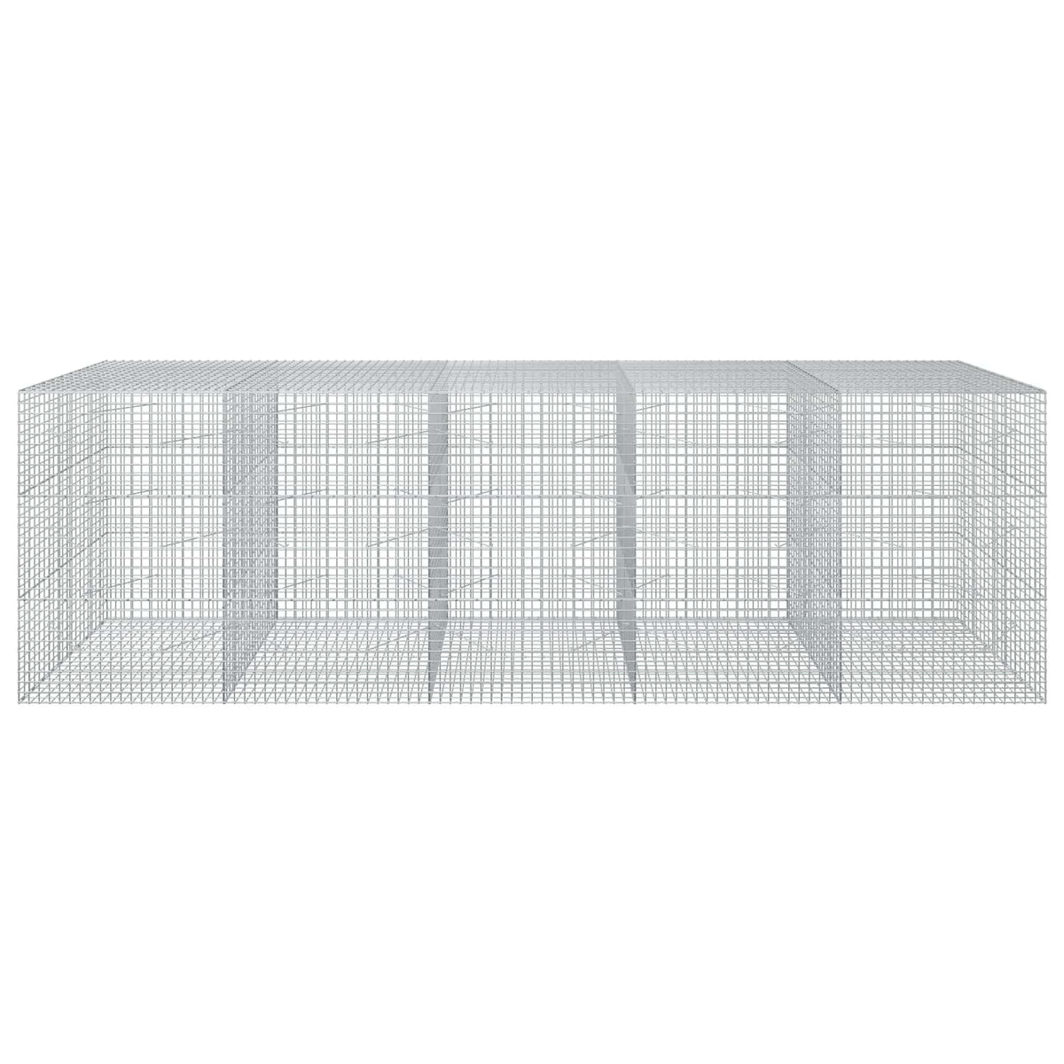 vidaXL Gabion z drutu 5 mm i siatką 5x5 cm 500x100x150 cm