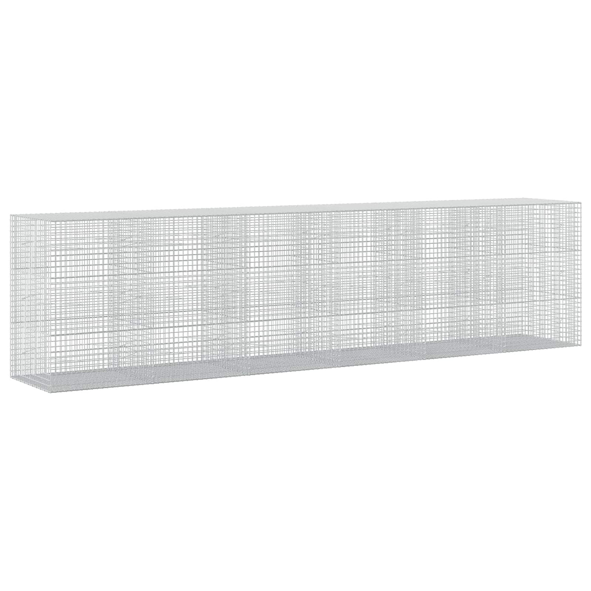 vidaXL Gabion z drutu 5 mm i siatką 5x5 cm 600x100x150 cm