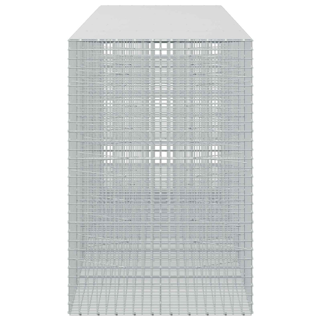 vidaXL Gabion z drutu 5 mm i siatką 5x5 cm 600x100x150 cm