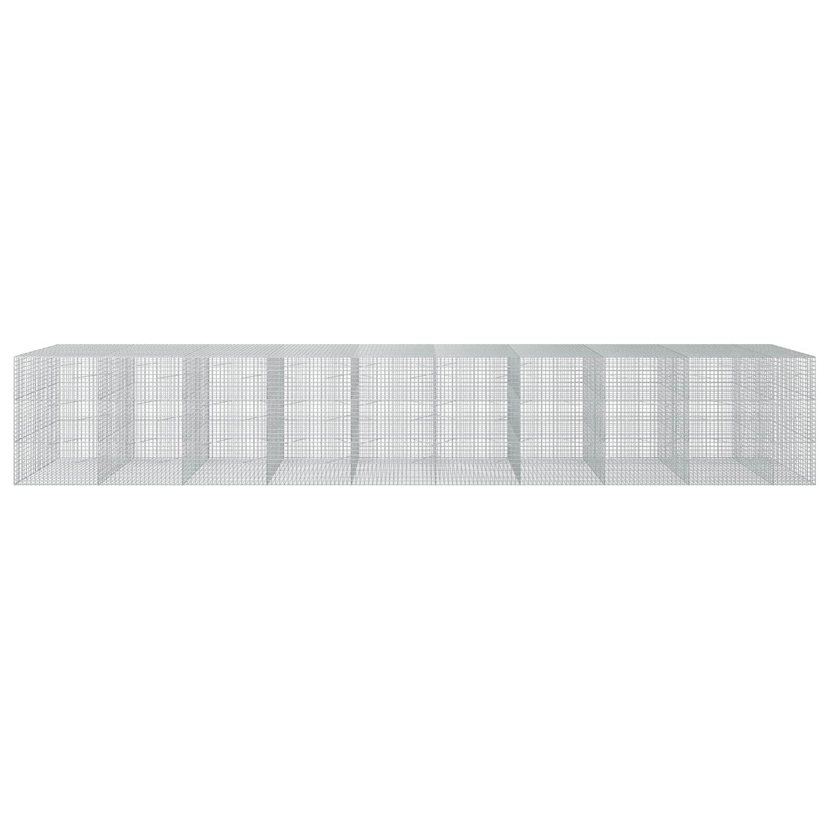 vidaXL Gabion z drutu 5 mm i siatką 5x5 cm 950x100x150 cm