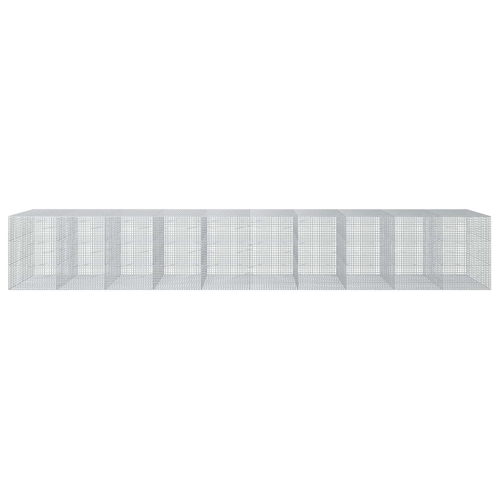 vidaXL Gabion z drutu 5 mm i siatką 5x5 cm 1000x100x150 cm