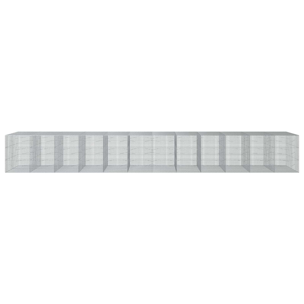 vidaXL Gabion z drutu 5 mm i siatką 5x5 cm 1200x100x150 cm