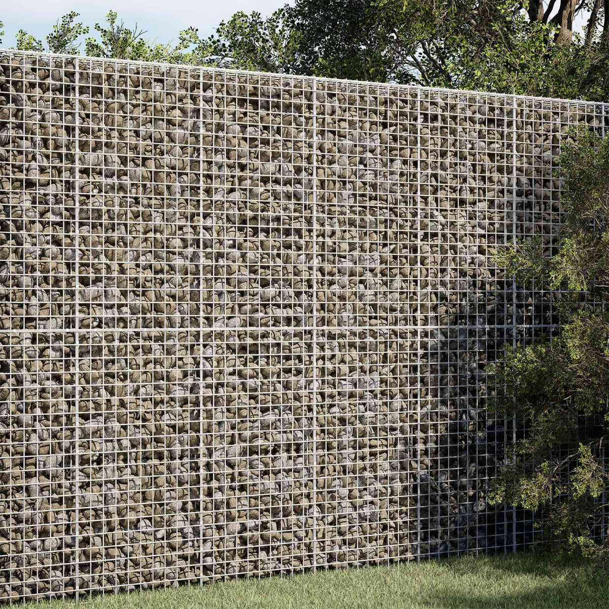 vidaXL Gabion z drutu 5 mm i siatką 5x5 cm 100x100x200 cm