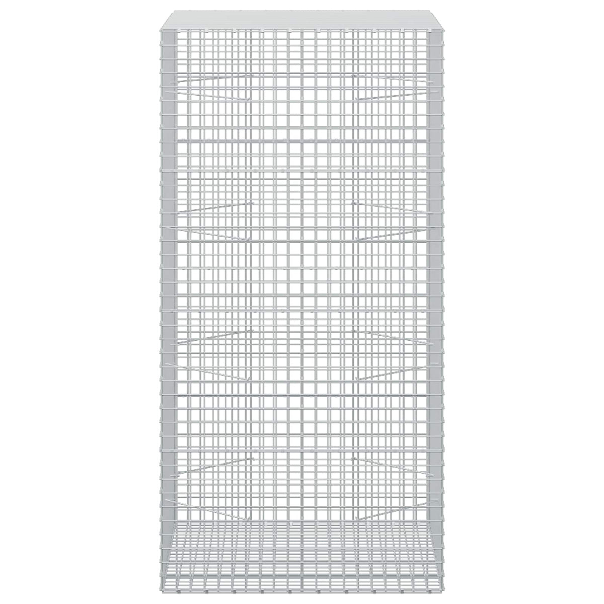 vidaXL Gabion z drutu 5 mm i siatką 5x5 cm 100x100x200 cm
