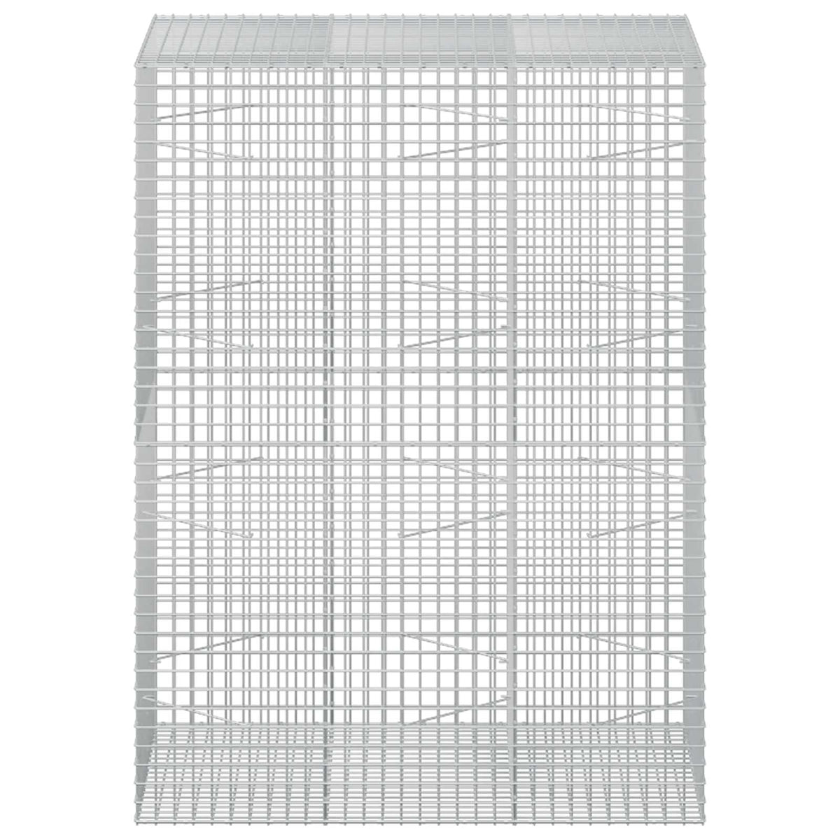 vidaXL Gabion z drutu 5 mm i siatką 5x5 cm 150x100x200 cm