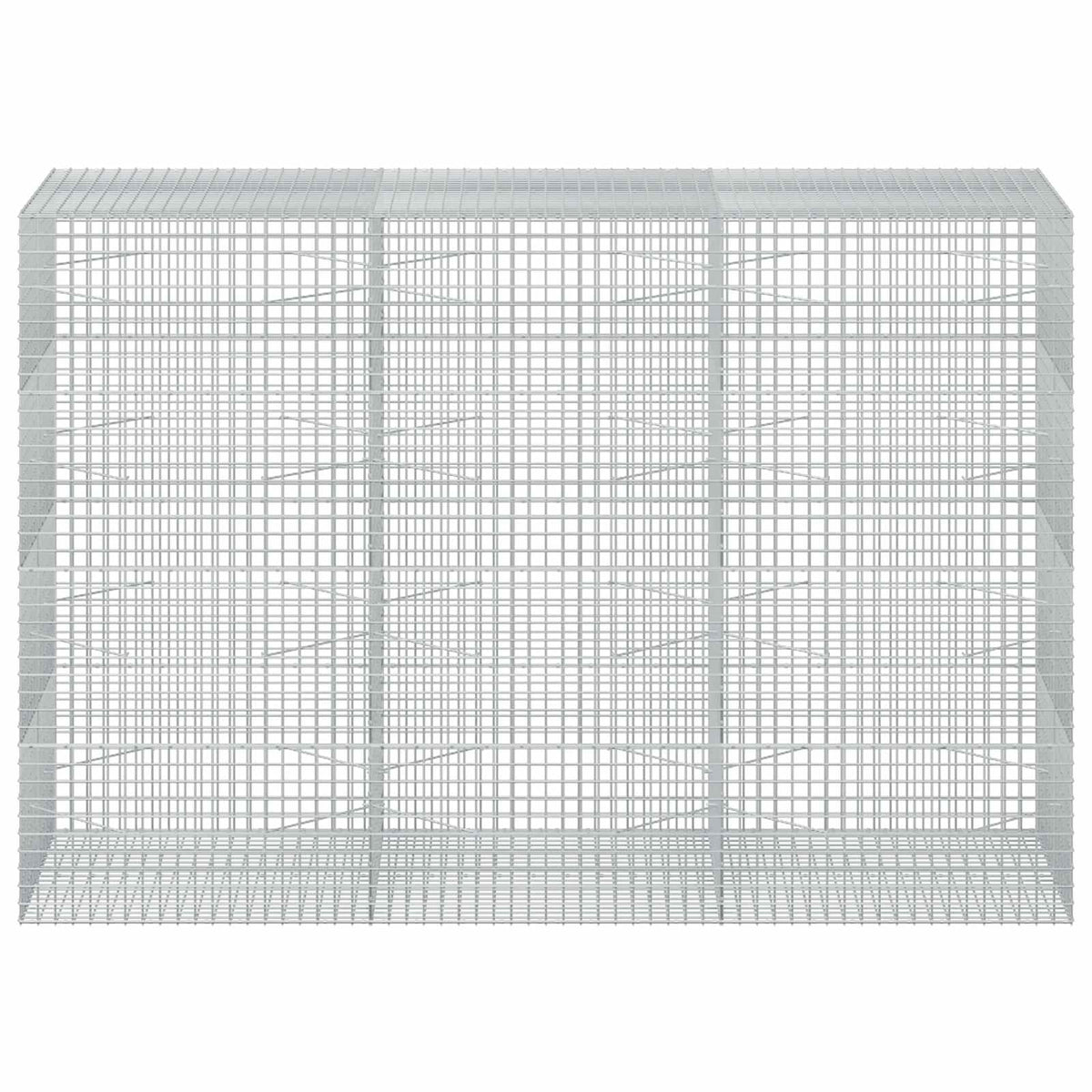 vidaXL Gabion z drutu 5 mm i siatką 5x5 cm 300x100x200 cm