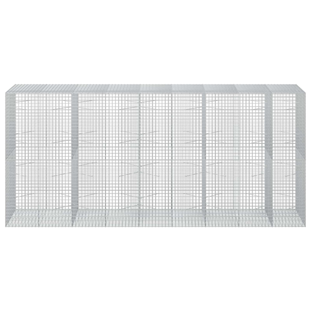 vidaXL Gabion z drutu 5 mm i siatką 5x5 cm 450x100x200 cm