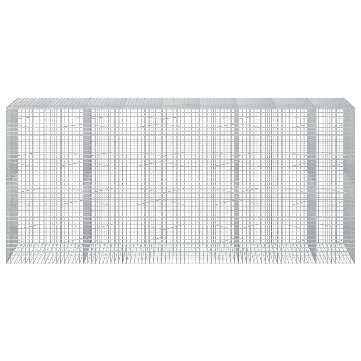 vidaXL Gabion z drutu 5 mm i siatką 5x5 cm 450x100x200 cm