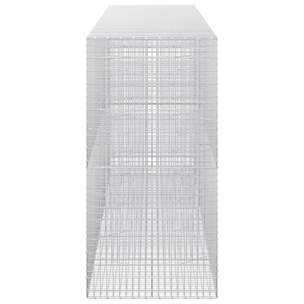 vidaXL Gabion z drutu 5 mm i siatką 5x5 cm 450x100x200 cm