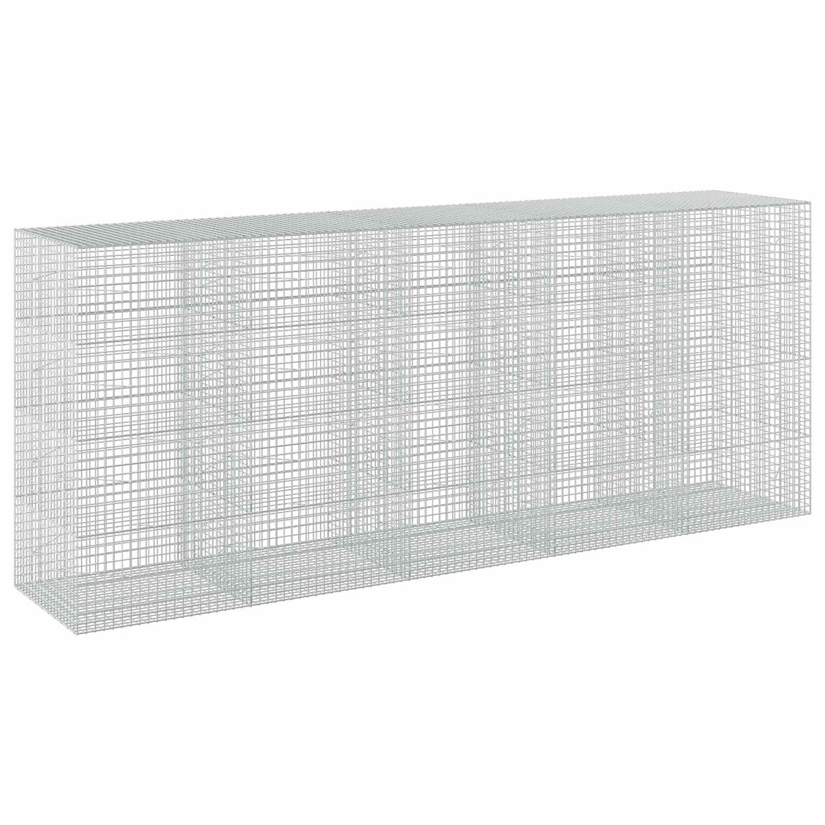 vidaXL Gabion z drutu 5 mm i siatką 5x5 cm 500x100x200 cm