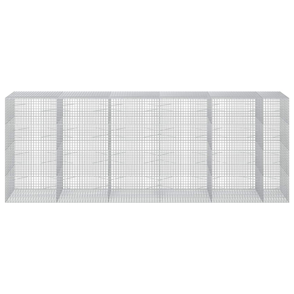 vidaXL Gabion z drutu 5 mm i siatką 5x5 cm 550x100x200 cm
