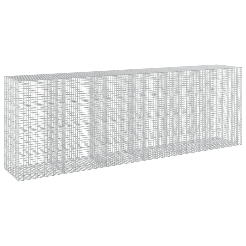 vidaXL Gabion z drutu 5 mm i siatką 5x5 cm 600x100x200 cm