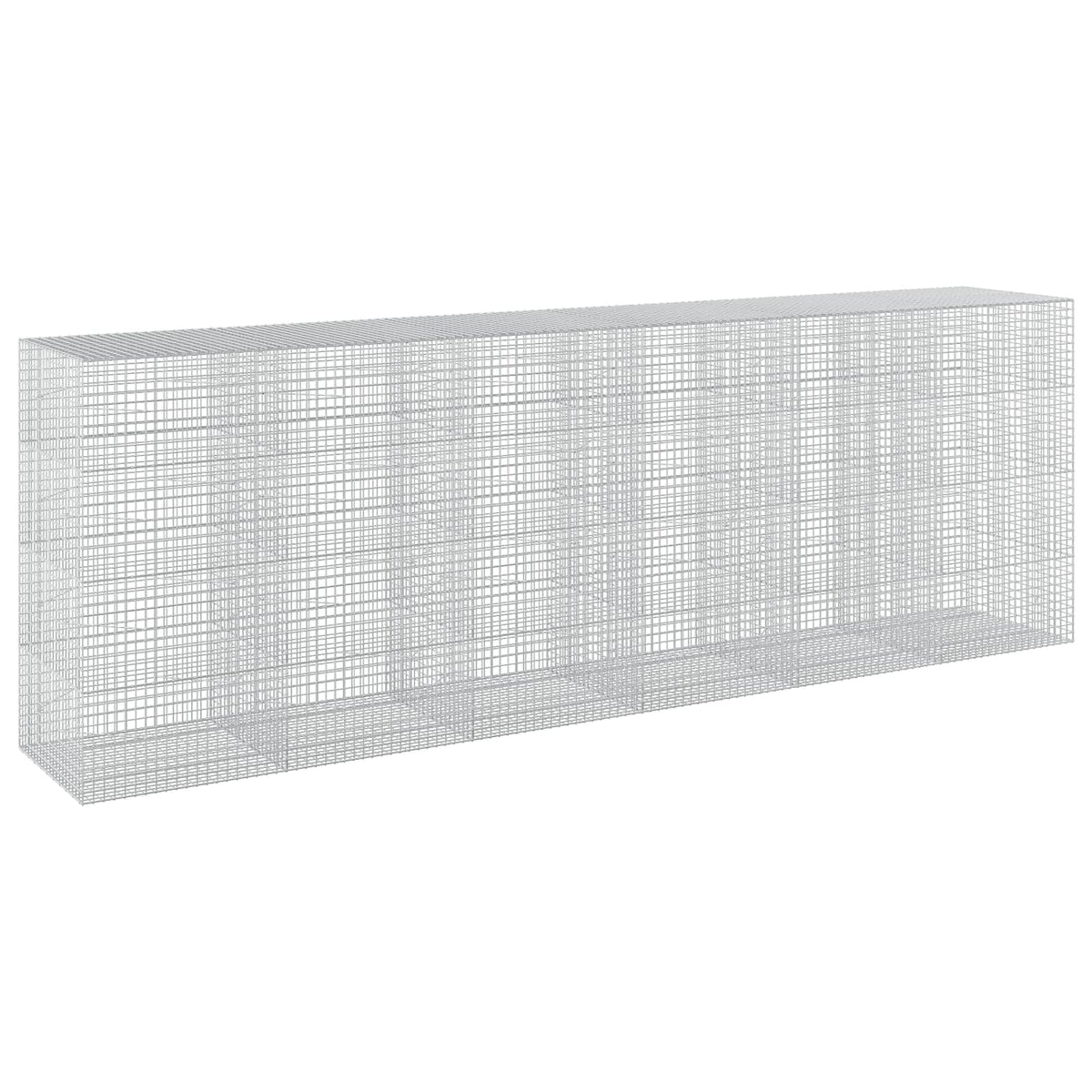 vidaXL Gabion z drutu 5 mm i siatką 5x5 cm 600x100x200 cm