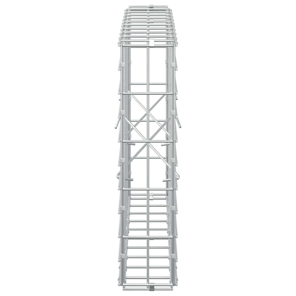 vidaXL Gabion z drutem 5 mm i siatką 5x10 cm 100x10x50 cm