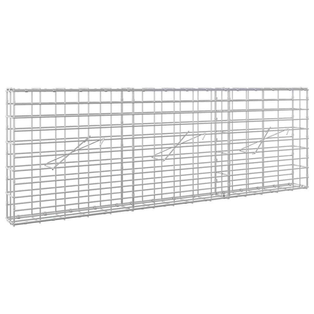 vidaXL Gabion z drutem 5 mm i siatką 5x10 cm 150x10x50 cm