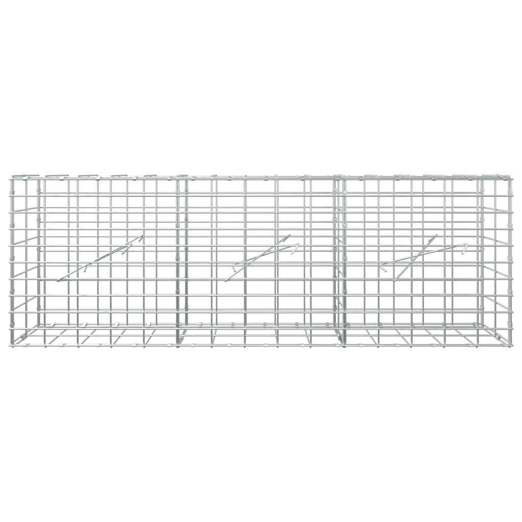 vidaXL Gabion z drutem 5 mm i siatką 5x10 cm 150x10x50 cm