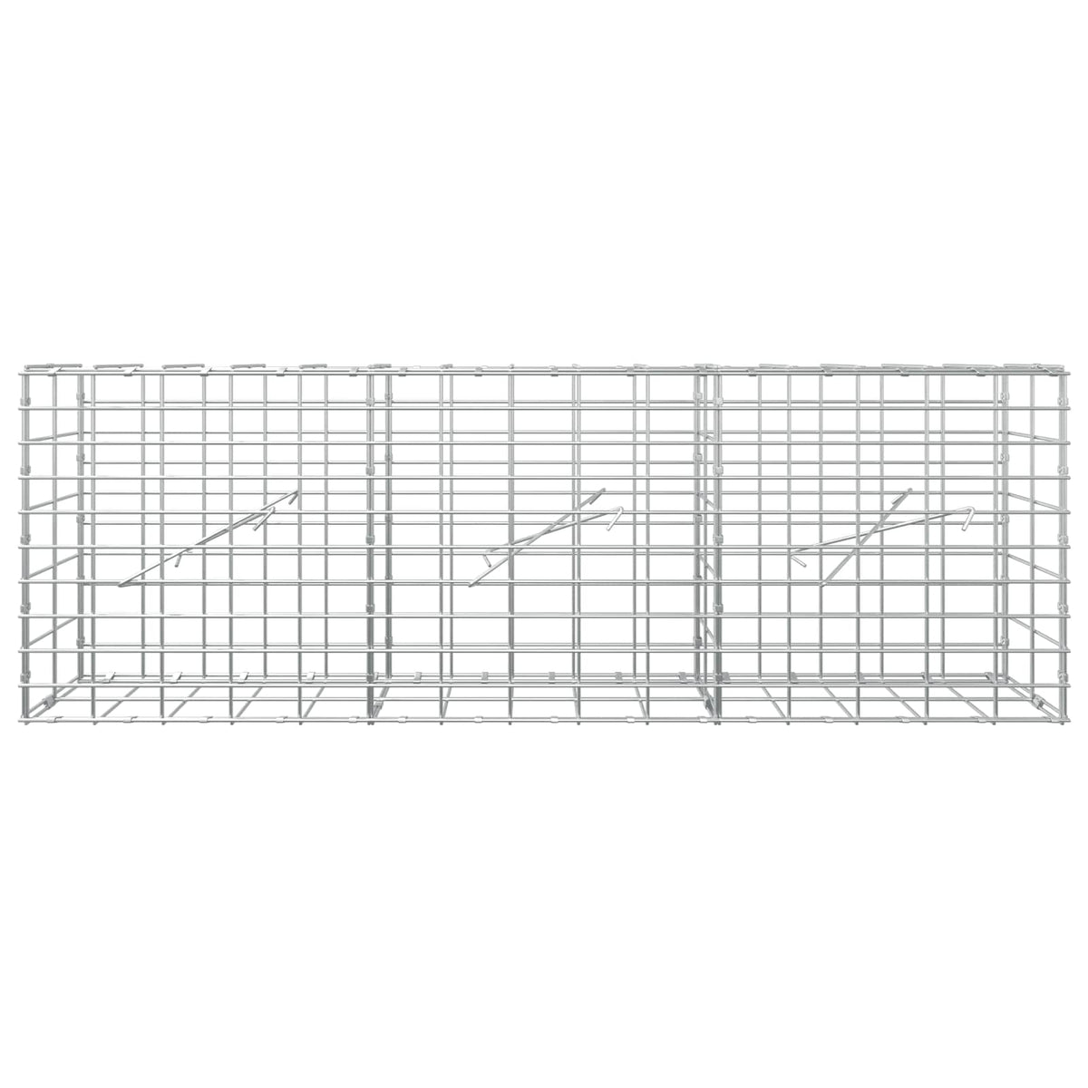 vidaXL Gabion z drutem 5 mm i siatką 5x10 cm 150x10x50 cm