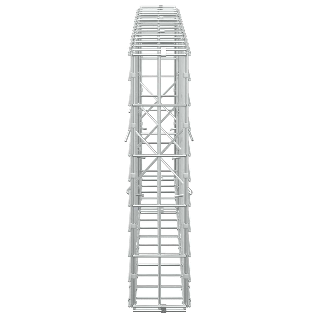 vidaXL Gabion z drutem 5 mm i siatką 5x10 cm 150x10x50 cm