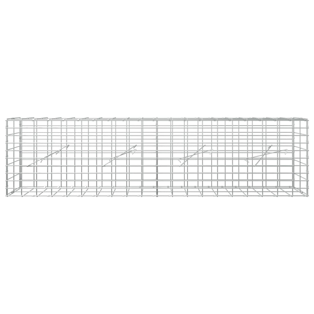 vidaXL Gabion z drutem 5 mm i siatką 5x10 cm 200x10x50 cm