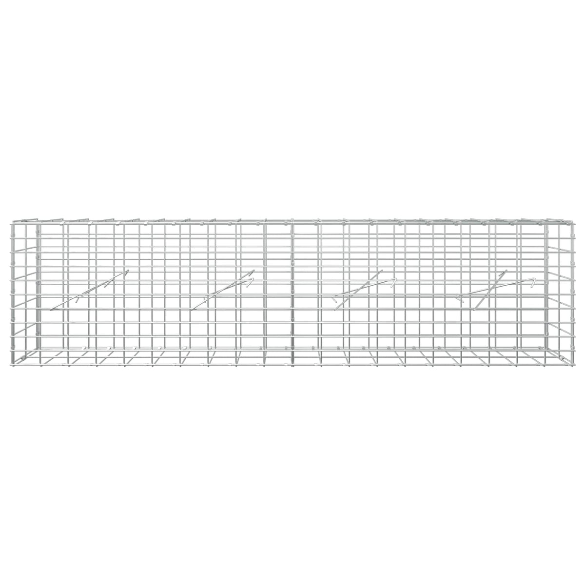 vidaXL Gabion z drutem 5 mm i siatką 5x10 cm 200x10x50 cm