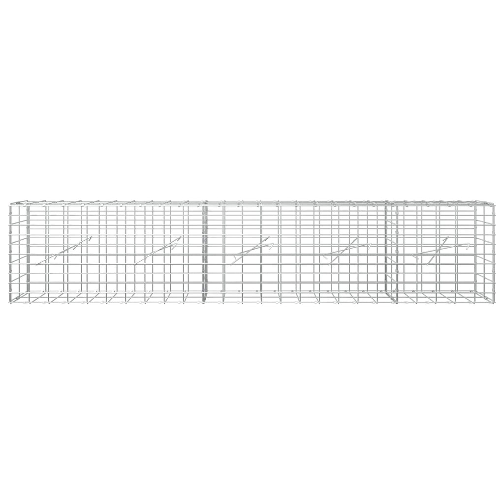vidaXL Gabion z drutem 5 mm i siatką 5x10 cm 250x10x50 cm