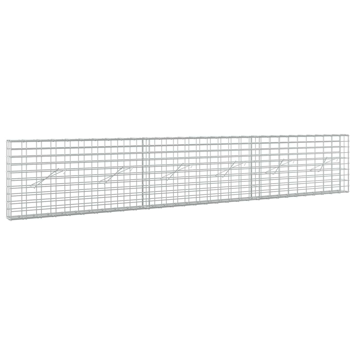 vidaXL Gabion z drutem 5 mm i siatką 5x10 cm 300x10x50 cm