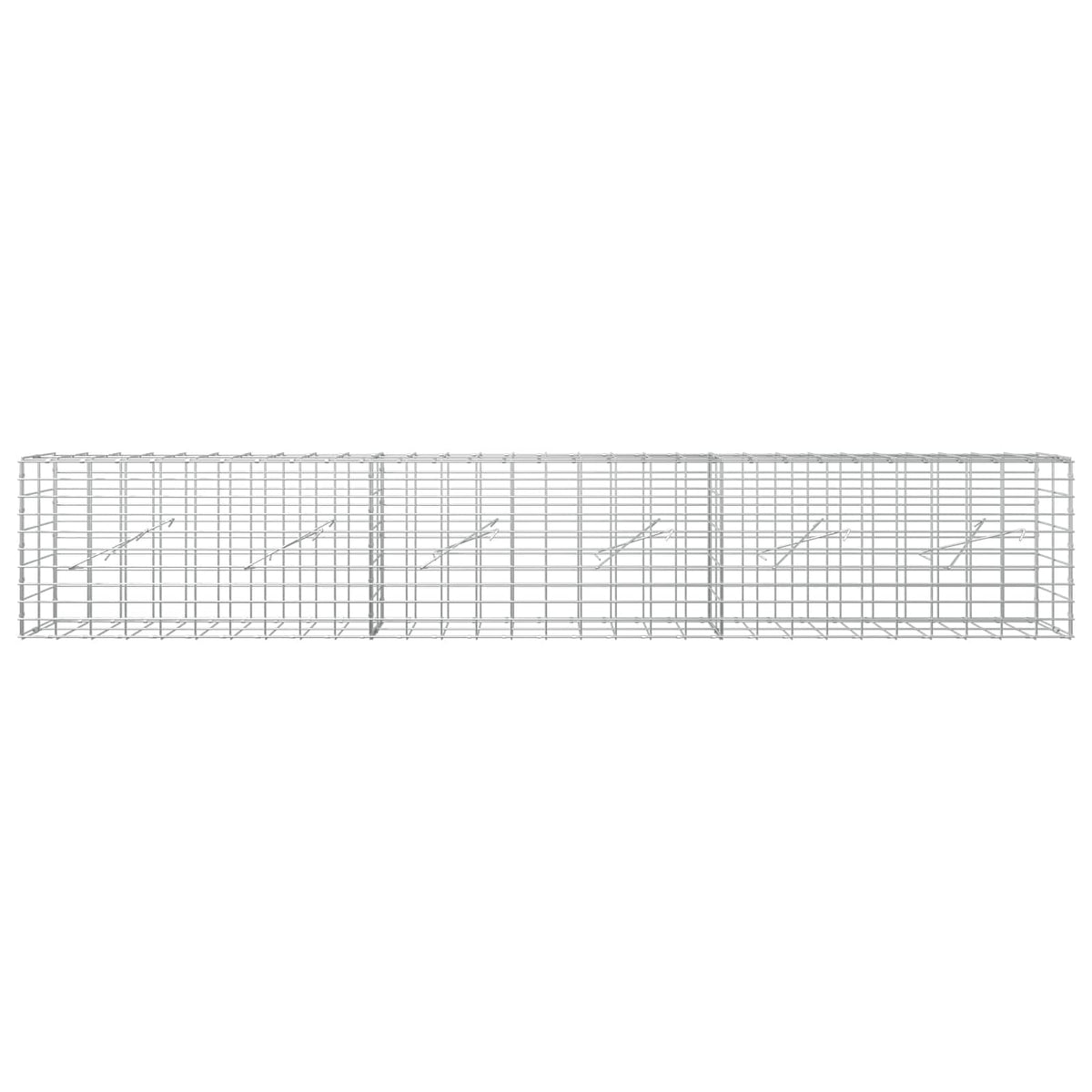 vidaXL Gabion z drutem 5 mm i siatką 5x10 cm 300x10x50 cm