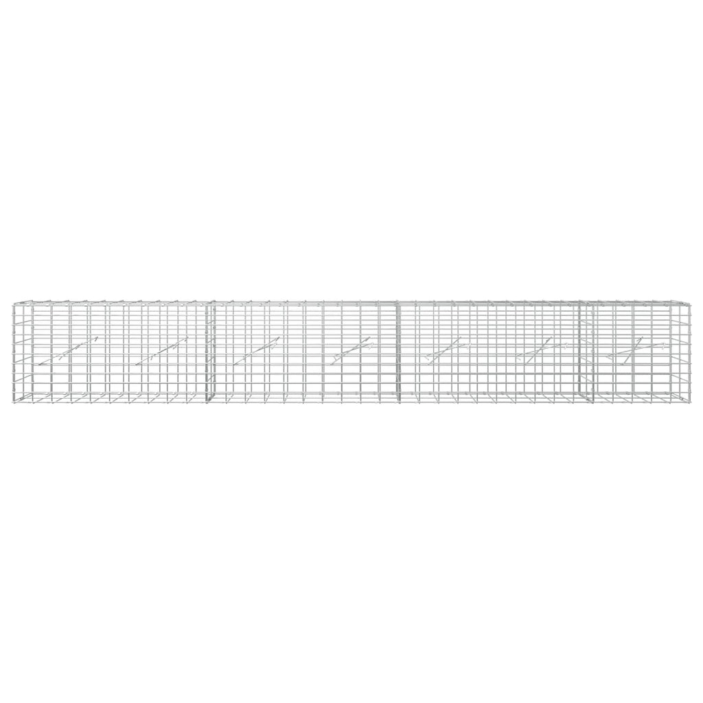vidaXL Gabion z drutem 5 mm i siatką 5x10 cm 350x10x50 cm