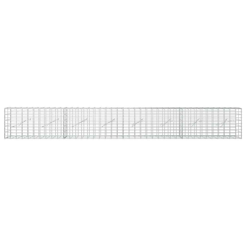 vidaXL Gabion z drutem 5 mm i siatką 5x10 cm 400x10x50 cm