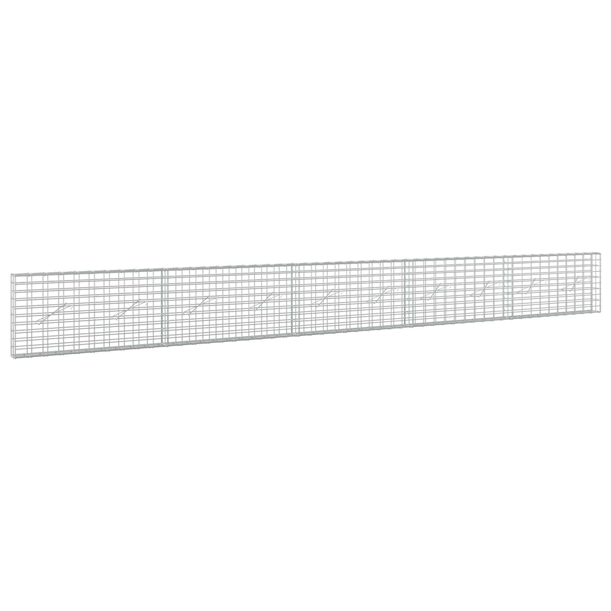 vidaXL Gabion z drutem 5 mm i siatką 5x10 cm 500x10x50 cm