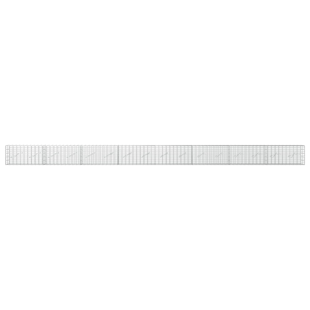 vidaXL Gabion z drutem 5 mm i siatką 5x10 cm 800x10x50 cm