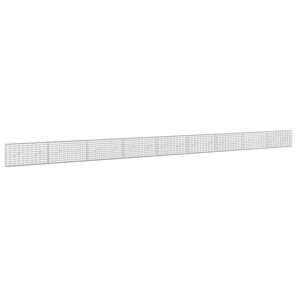 vidaXL Gabion z drutem 5 mm i siatką 5x10 cm 900x10x50 cm