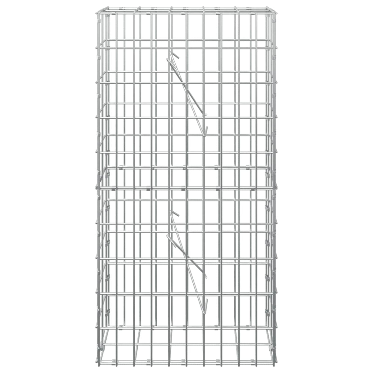 vidaXL Gabion z drutem 5 mm i siatką 5x10 cm 50x10x100 cm