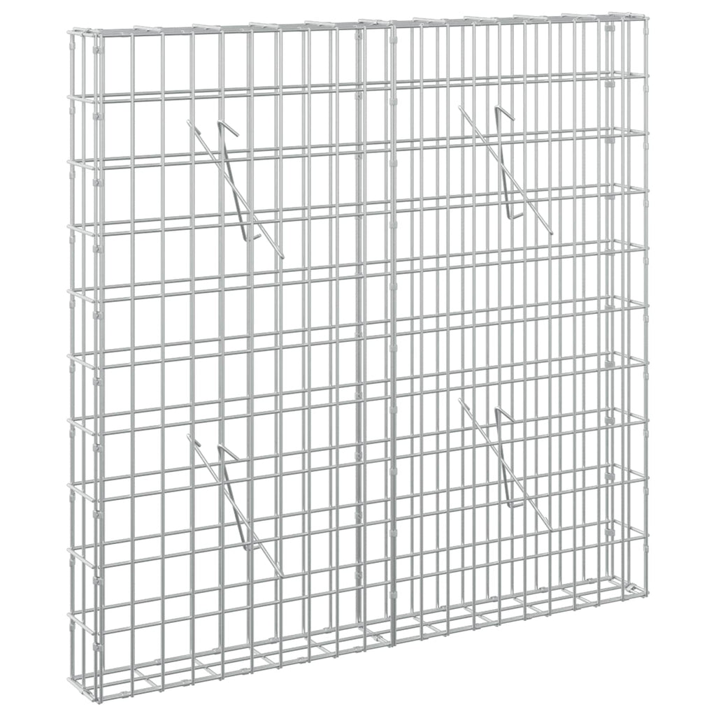 vidaXL Gabion z drutem 5 mm i siatką 5x10 cm 100x10x100 cm