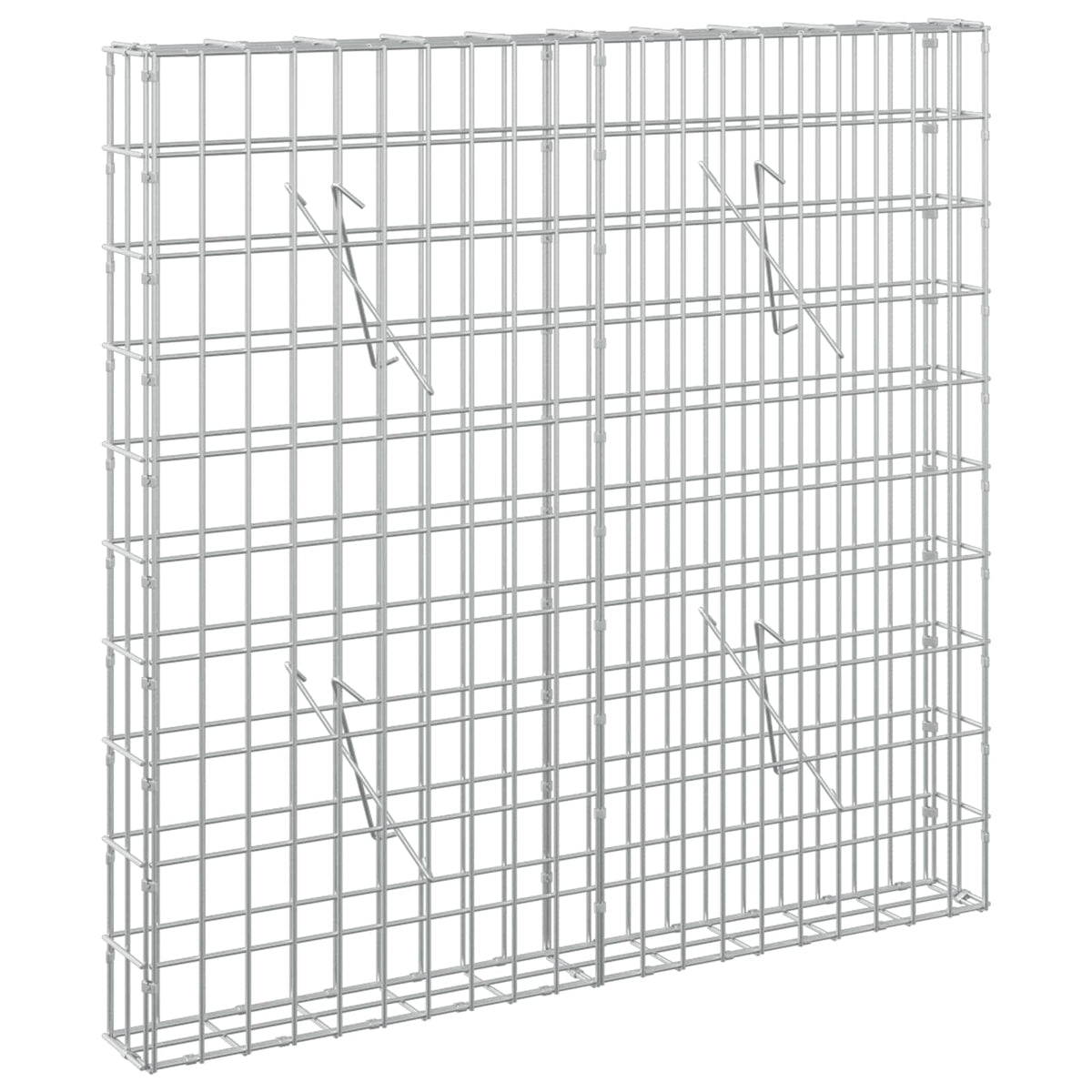 vidaXL Gabion z drutem 5 mm i siatką 5x10 cm 100x10x100 cm