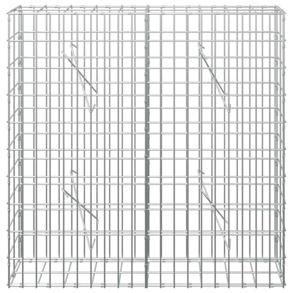 vidaXL Gabion z drutem 5 mm i siatką 5x10 cm 100x10x100 cm
