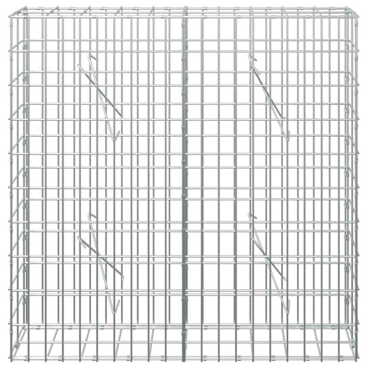 vidaXL Gabion z drutem 5 mm i siatką 5x10 cm 100x10x100 cm