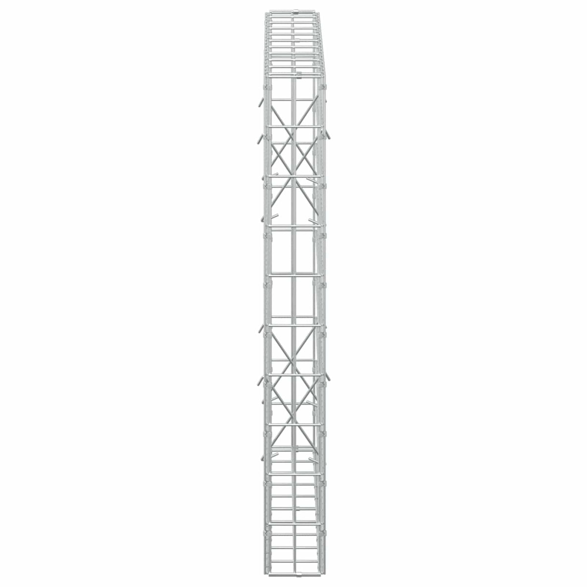 vidaXL Gabion z drutem 5 mm i siatką 5x10 cm 100x10x100 cm
