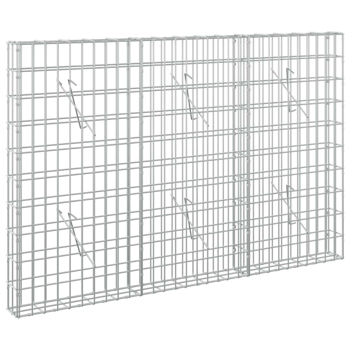 vidaXL Gabion z drutem 5 mm i siatką 5x10 cm 150x10x100 cm