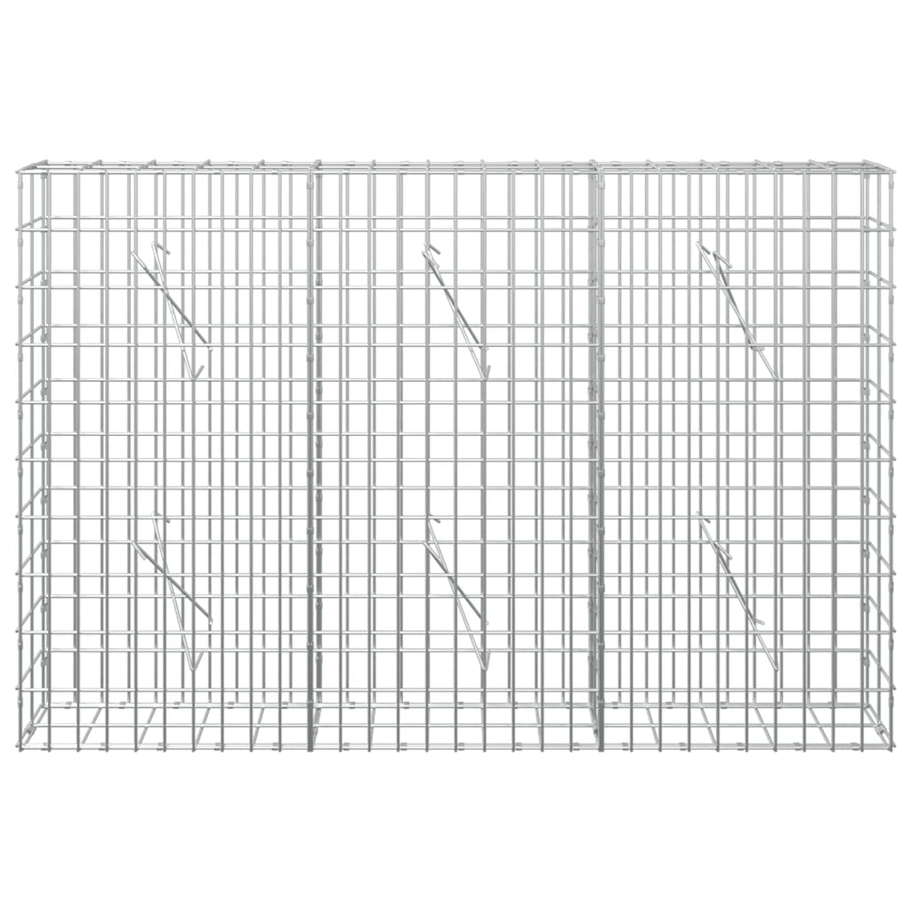 vidaXL Gabion z drutem 5 mm i siatką 5x10 cm 150x10x100 cm