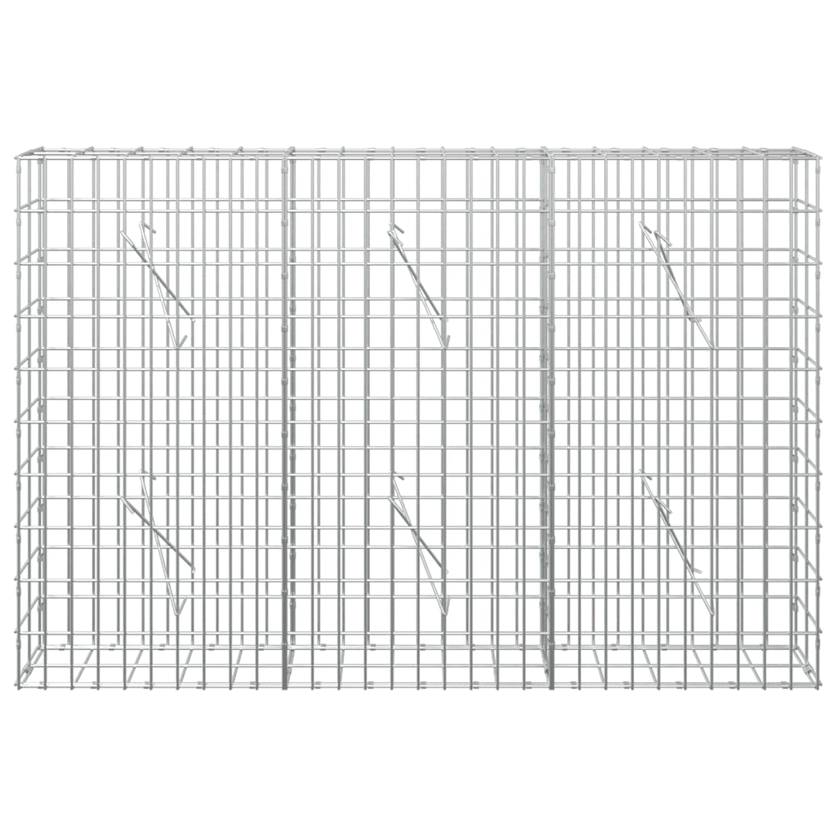 vidaXL Gabion z drutem 5 mm i siatką 5x10 cm 150x10x100 cm