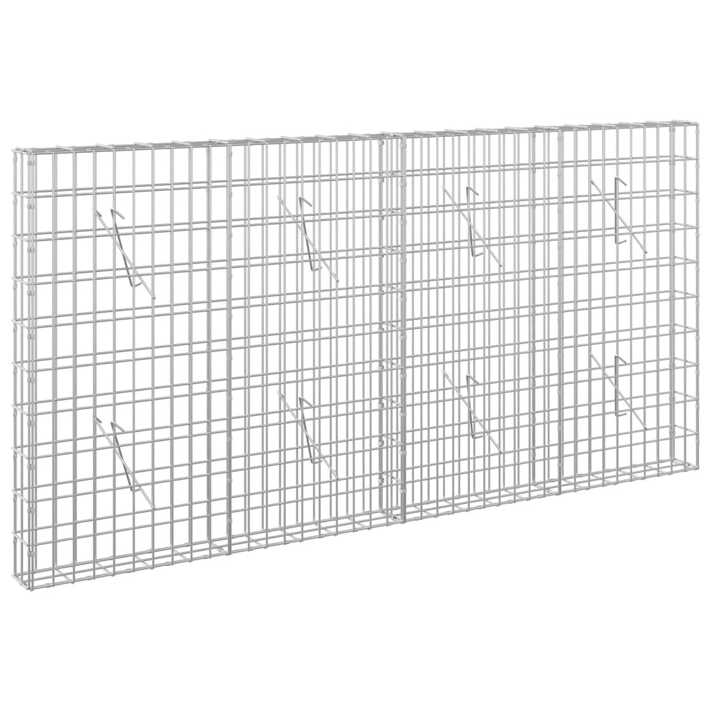 vidaXL Gabion z drutem 5 mm i siatką 5x10 cm 200x10x100 cm