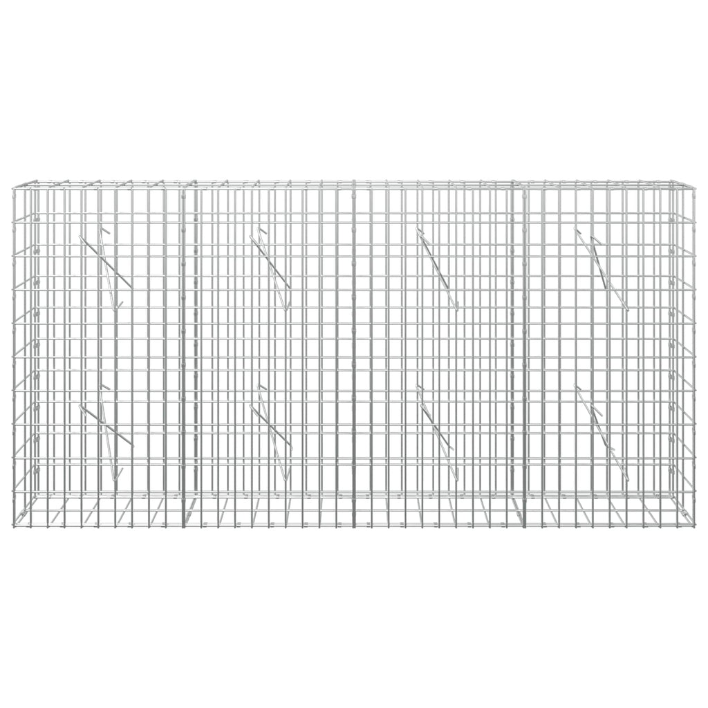 vidaXL Gabion z drutem 5 mm i siatką 5x10 cm 200x10x100 cm