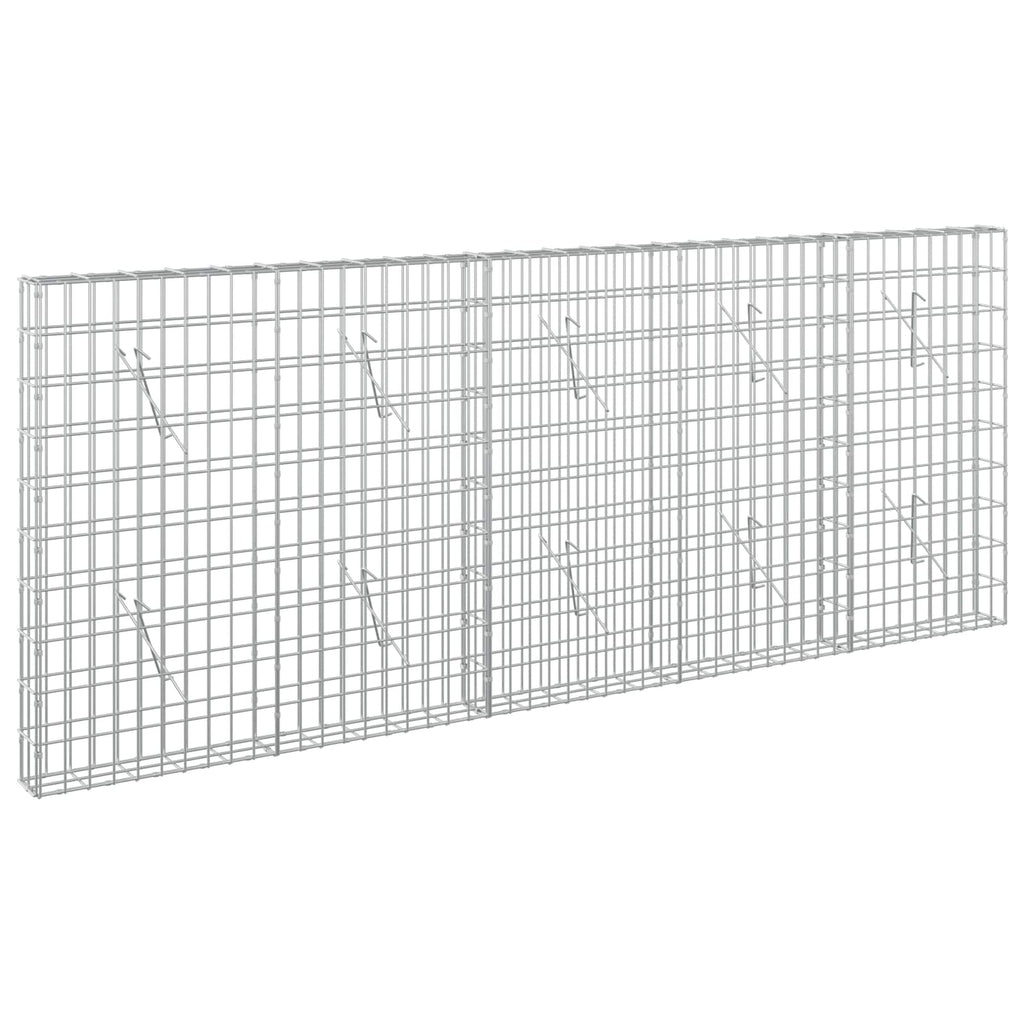vidaXL Gabion z drutem 5 mm i siatką 5x10 cm 250x10x100 cm
