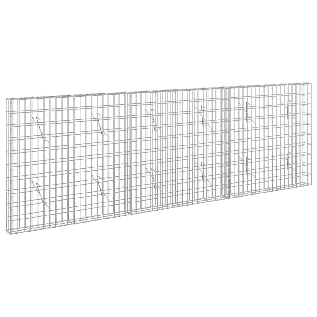 vidaXL Gabion z drutem 5 mm i siatką 5x10 cm 300x10x100 cm