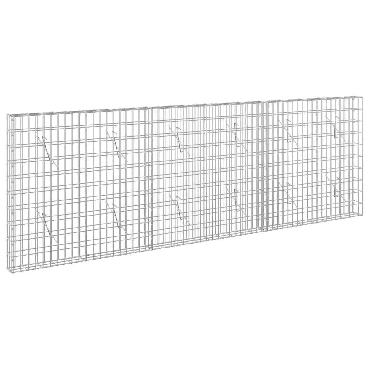 vidaXL Gabion z drutem 5 mm i siatką 5x10 cm 300x10x100 cm